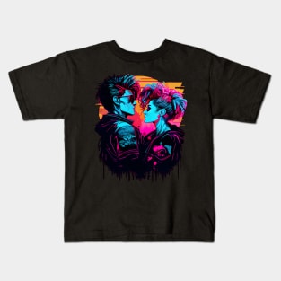 Get the Hottest Cyberpunk Synthwave Art Kids T-Shirt